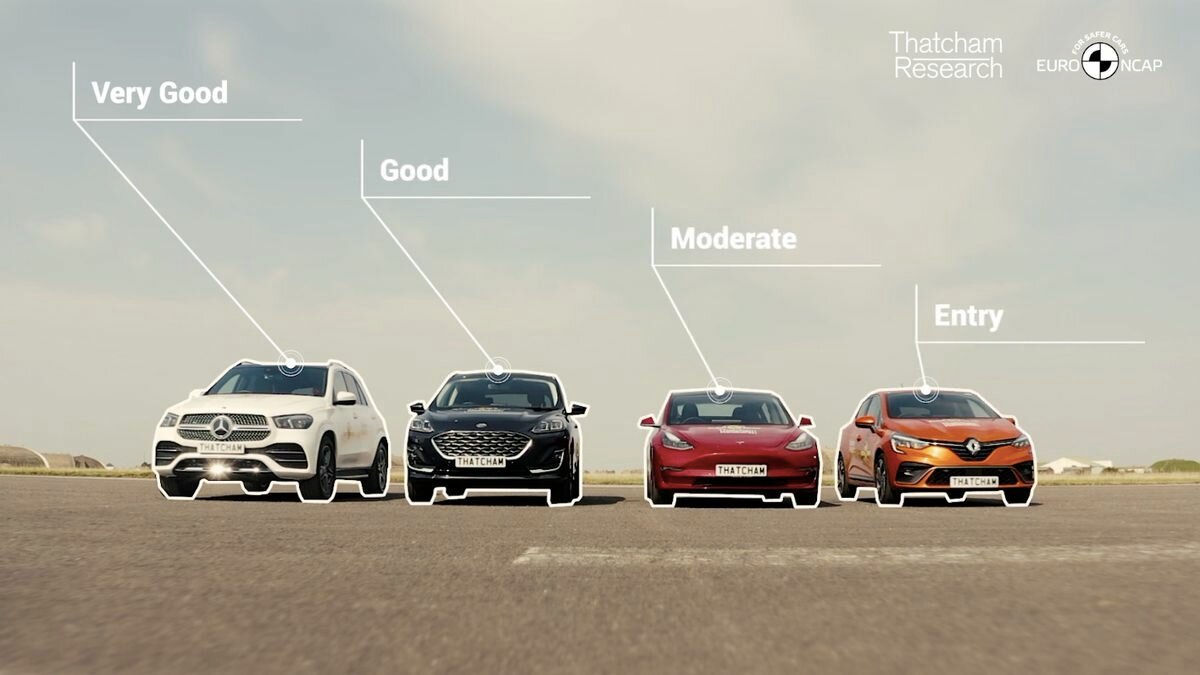 Электроника Tesla Model 3 проиграла «немцам» в новом тесте EuroNCAP