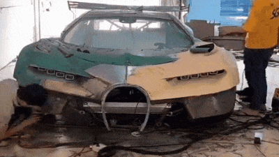 Новый хит Facebook: ролик самодельной копии Bugatti, который просмотрели 4 миллиона раз