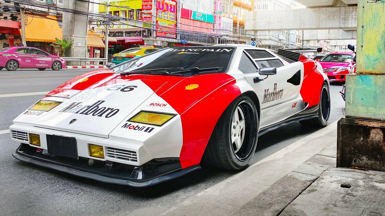 Посмотрите на Lamborghini Countach из Бангкока: его собрали из деталей от Hyundai