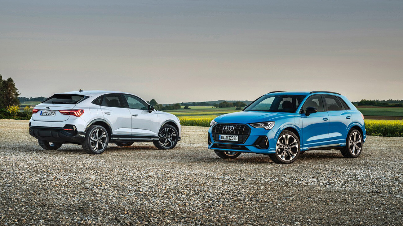Кроссоверы Audi Q3 и Q3 Sportback впервые стали подключаемыми гибридами