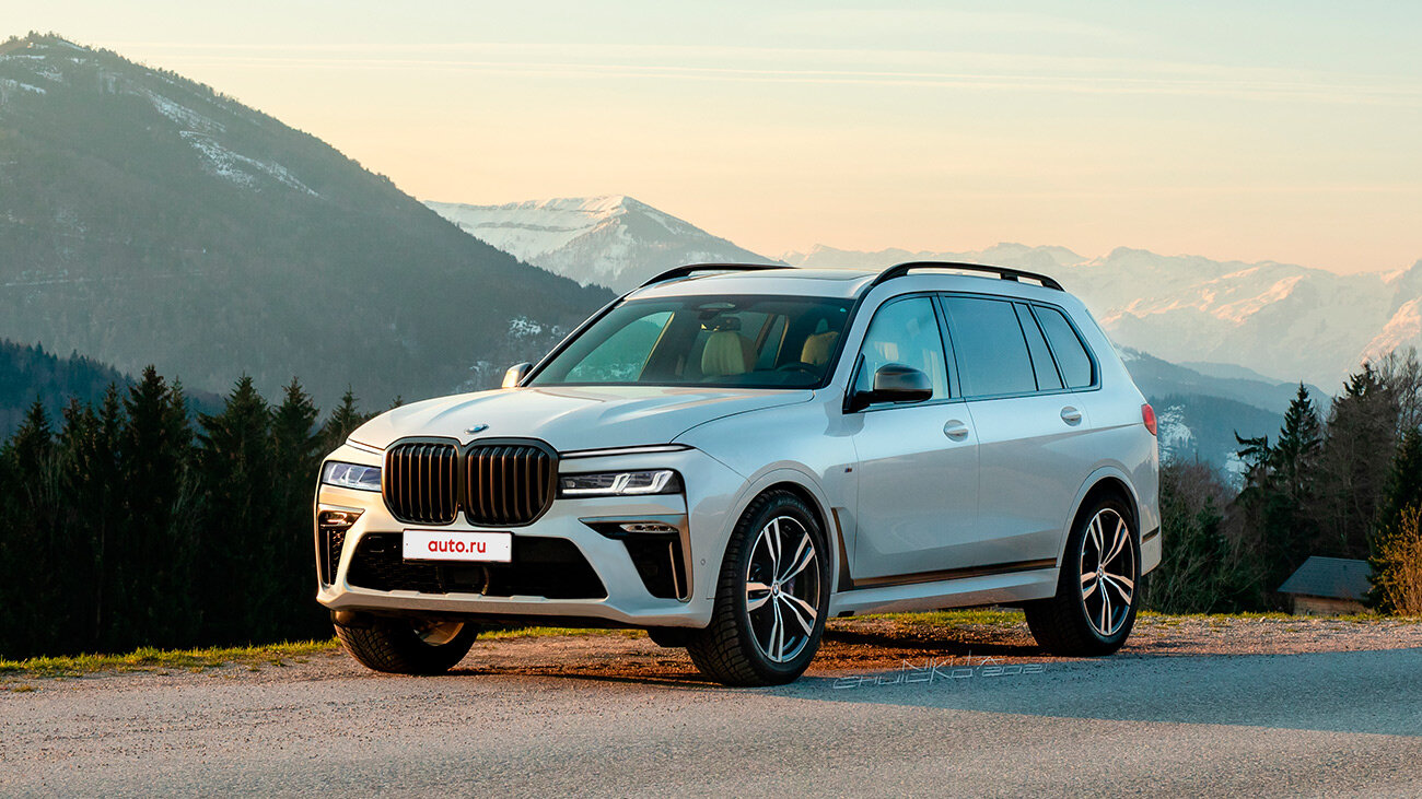Новый BMW X7: каким будет рестайлинговый кроссовер. Наша версия