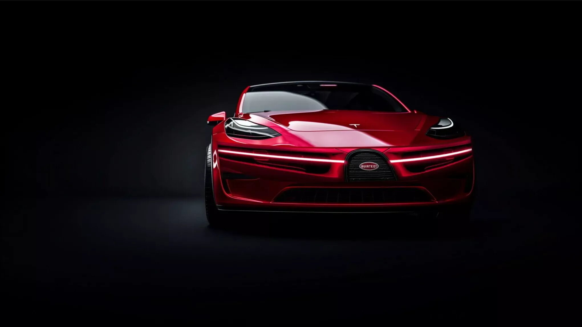 Электрокары Tesla предлагают стилизовать под Bugatti или Ferrari при помощи дисплеев