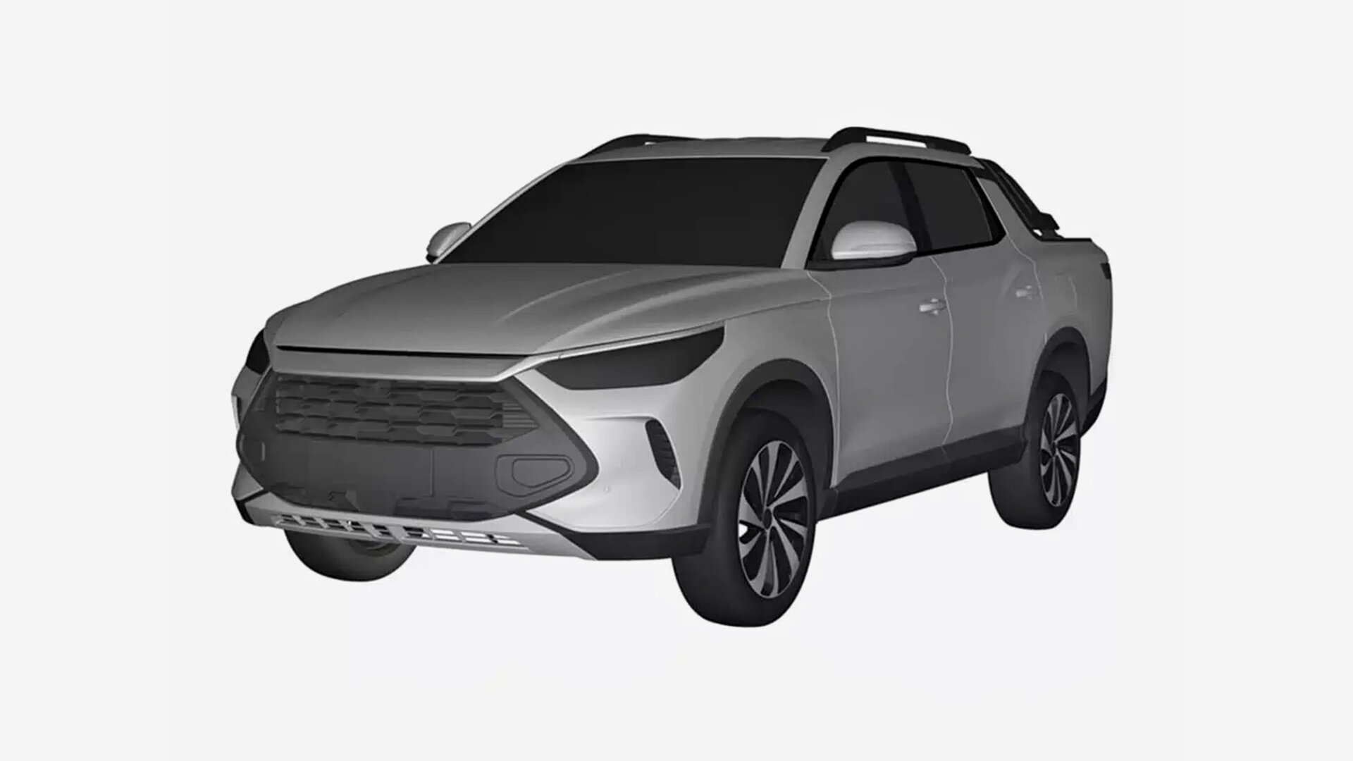 BYD выпустит легковой пикап: первые изображения