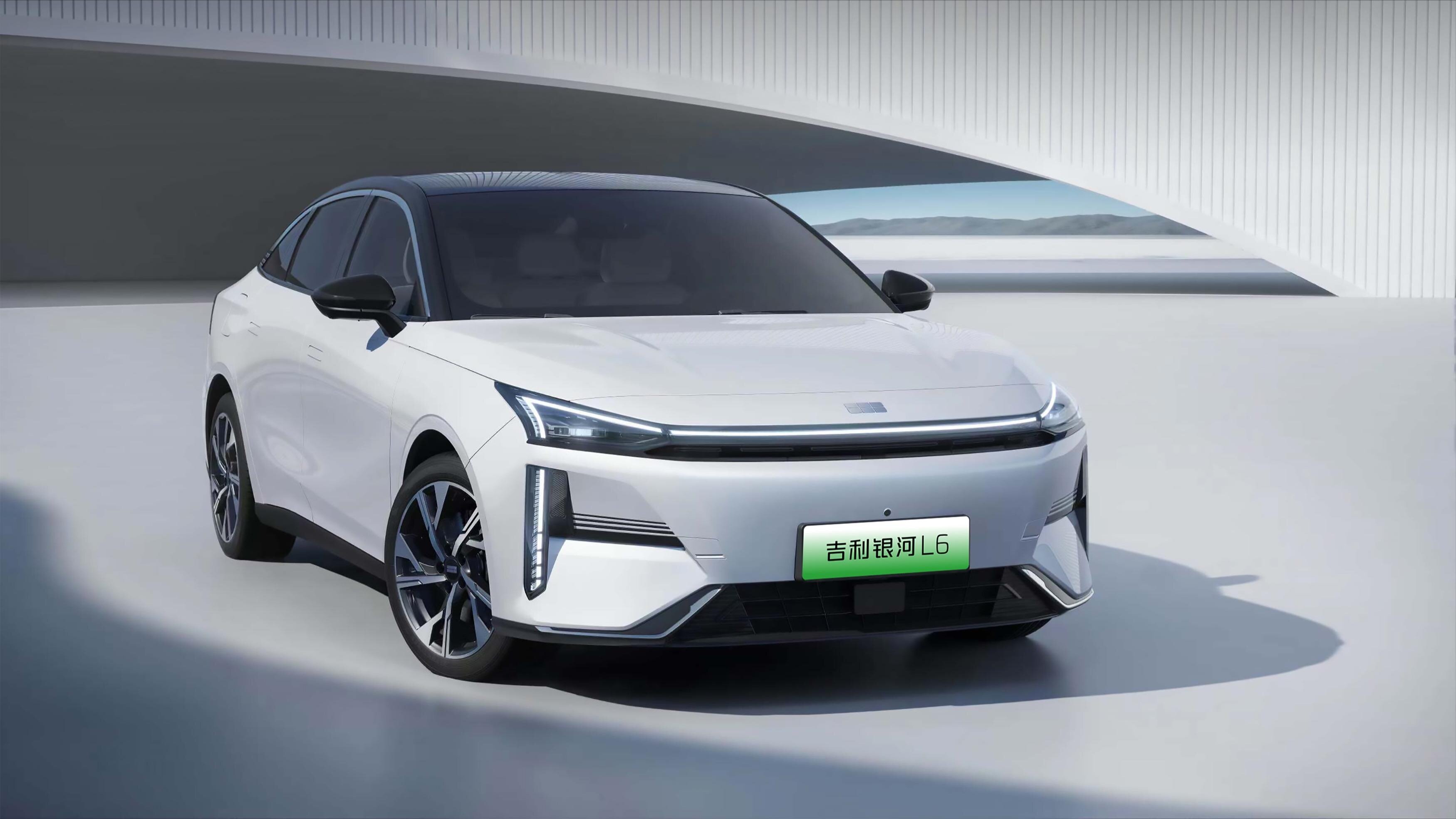 Geely показала гибридный седан Galaxy L6 на официальных фото