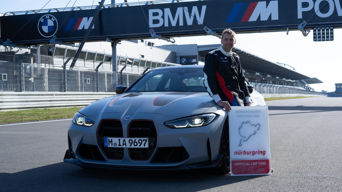 Спорткар BMW M4 CSL обогнал сам себя на Нюрбургринге и установил новый рекорд