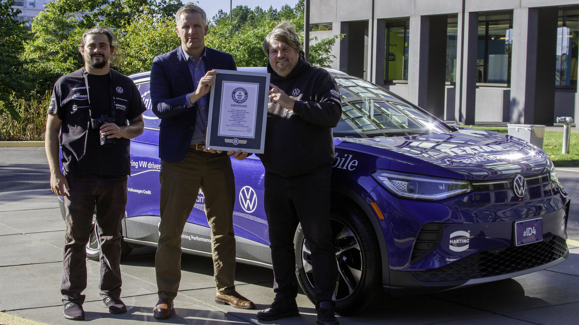 Электрокар VW ID.4 попал в книгу рекордов Гиннесса за самую длинную поездку