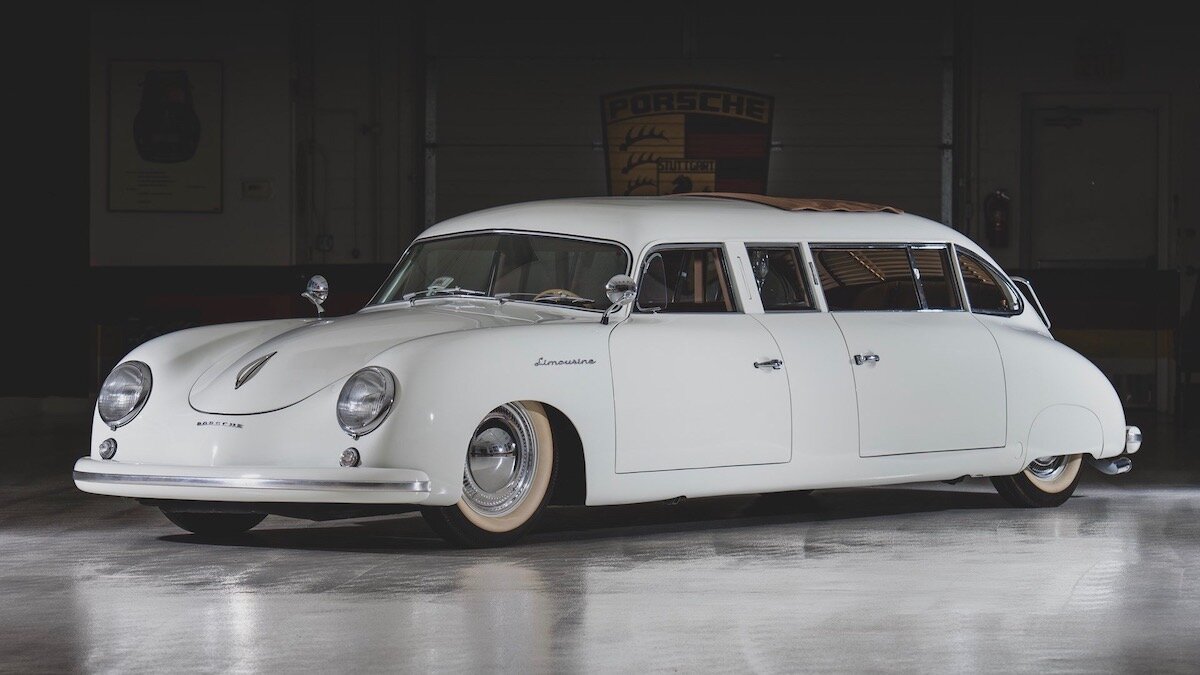 На аукцион выставили заднемоторный лимузин (!) Porsche