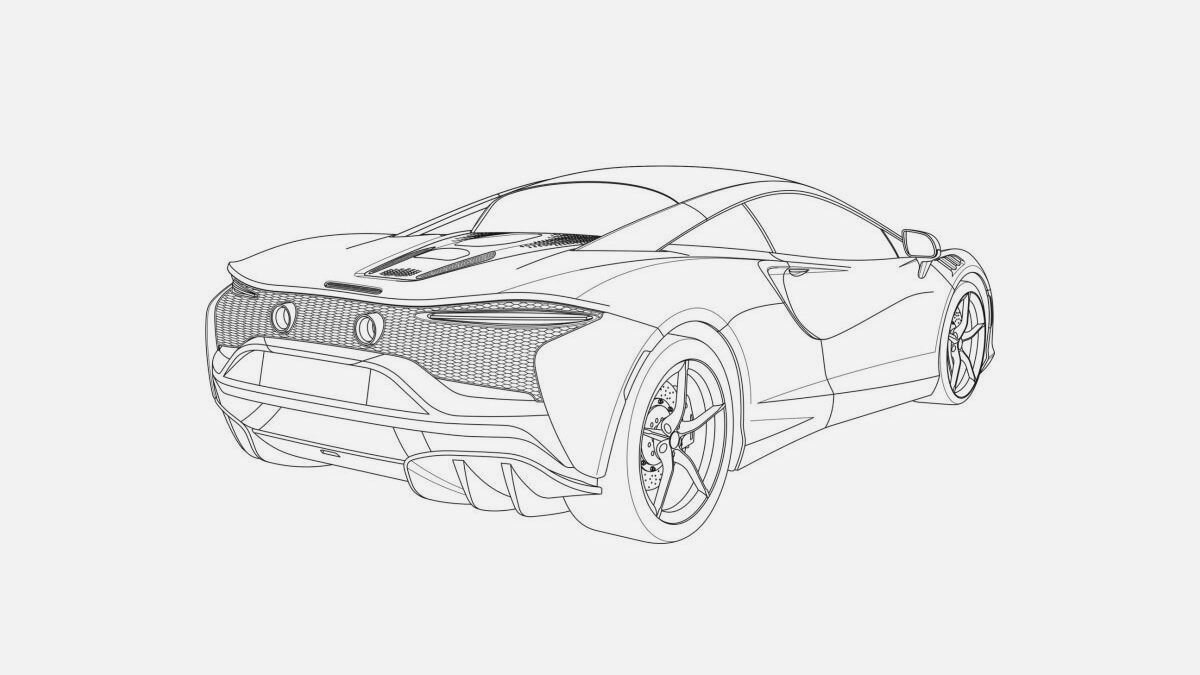 Внешность нового гибрида McLaren раскрыли на патентных изображениях