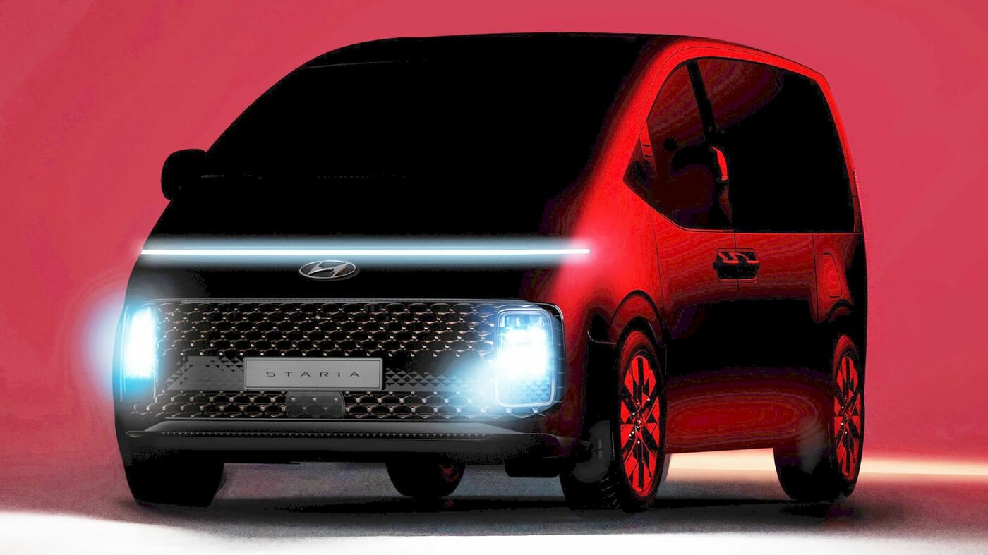 Минивэн Hyundai Staria в космическом стиле: первые изображения