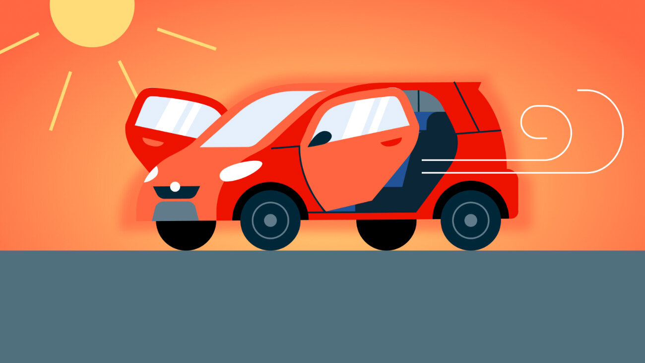 Как правильно охлаждать салон автомобиля в жару