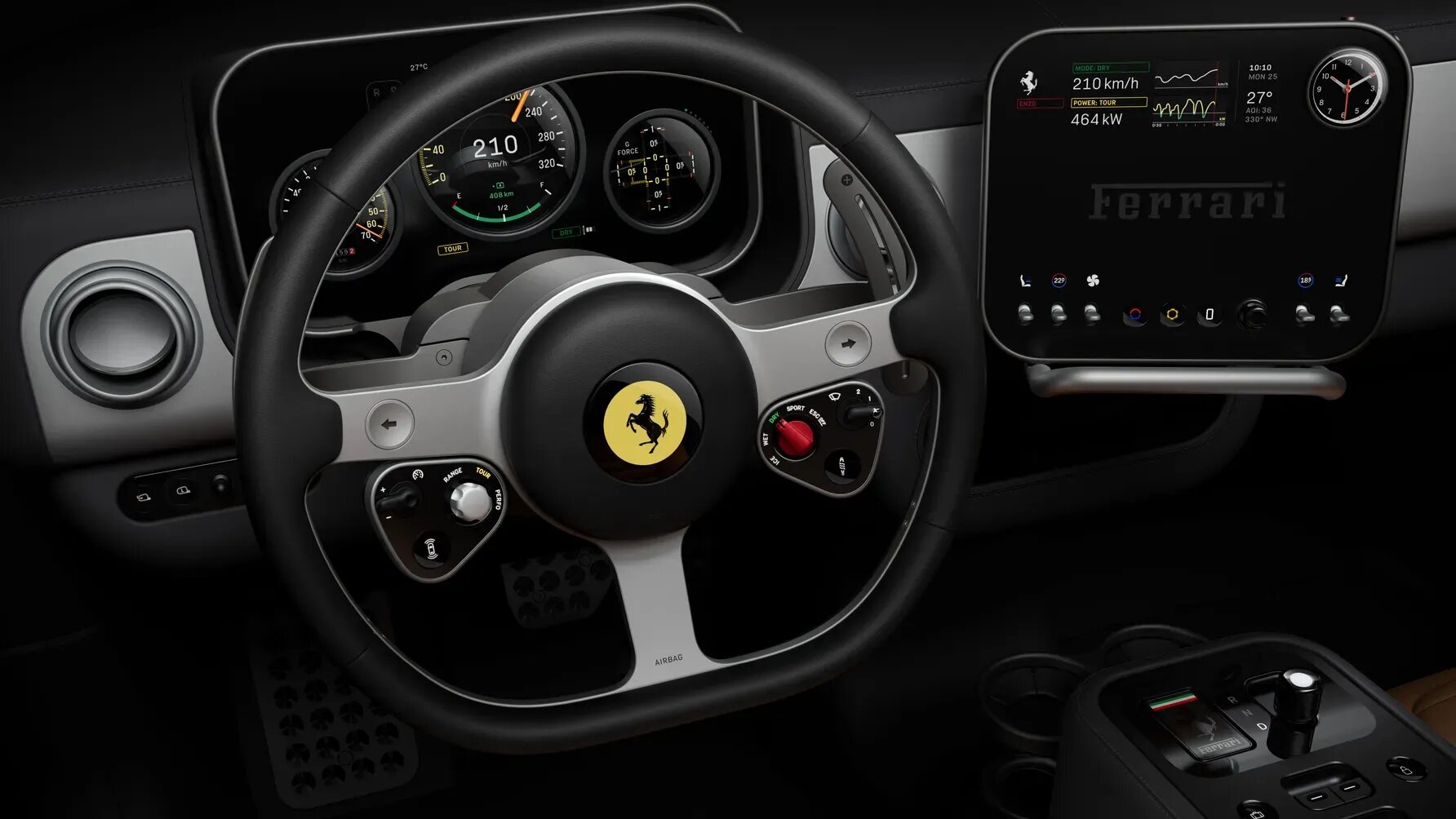 Ferrari показала интерьер первого электрокара Luce, придуманный экс-дизайнером Apple
