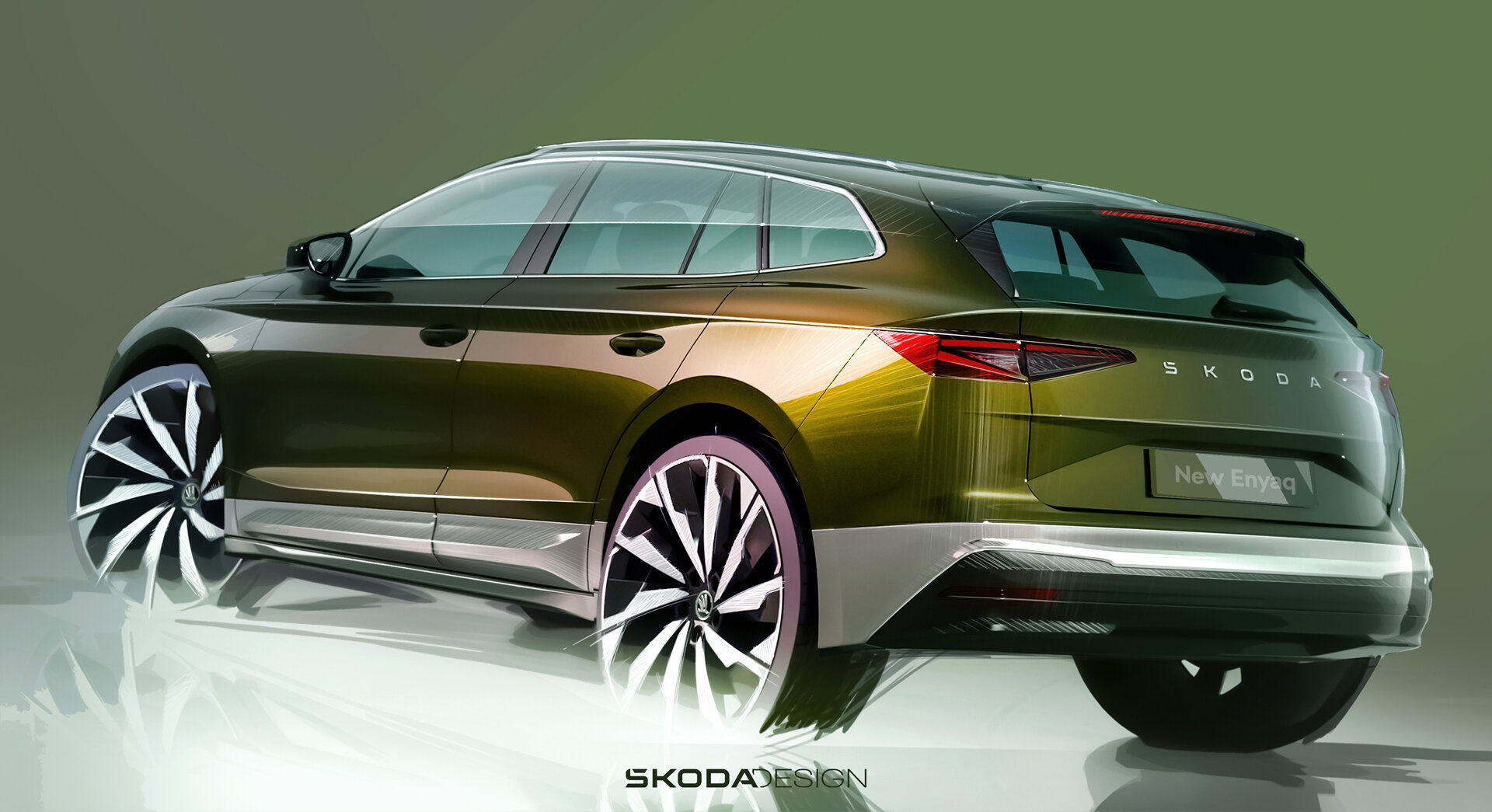 Опубликованы изображения самых аэродинамичных Skoda — обновлённых кроссоверов Enyaq и Enyaq Coupe