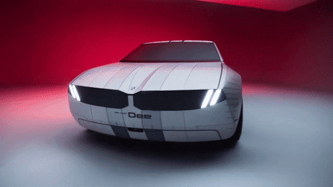 BMW показала футуристичный седан i Vision Dee, кузов которого способен менять до 32 цветов