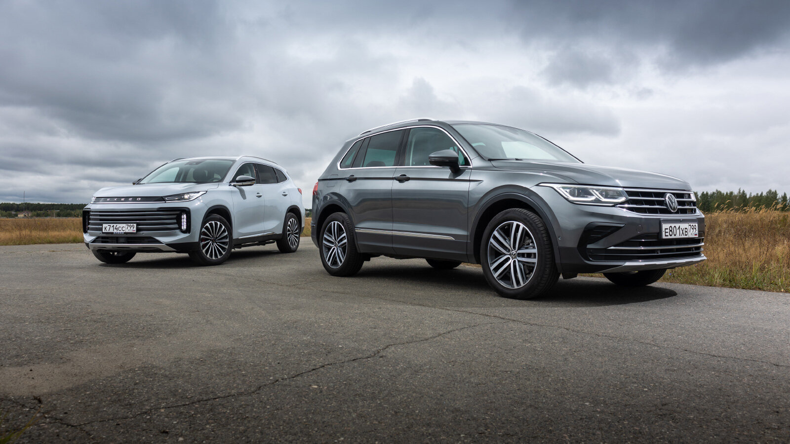 Амбиции против репутации. Сравнительный тест кроссоверов Exeed TXL и Volkswagen Tiguan