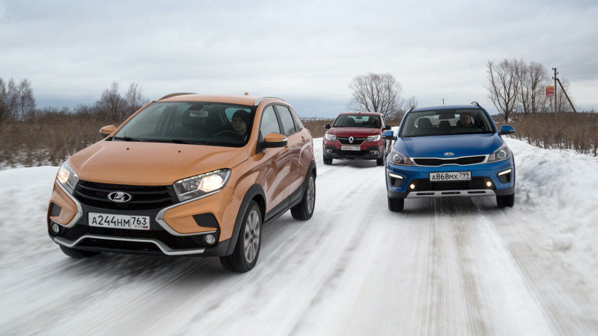 Кто застрянет первым: выгоняем Rio X-Line, Logan Stepway и Xray Cross на бездорожье