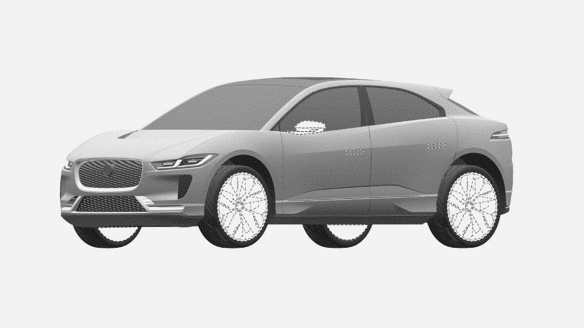 Обновлённый электрокроссовер Jaguar I-Pace рассекречен на патентах