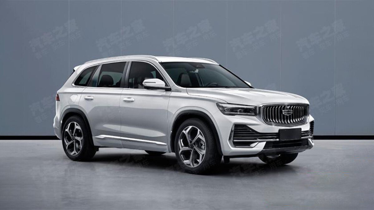 Взгляните на новый флагманский кроссовер Geely на платформе Volvo и размером с Kia Sorento