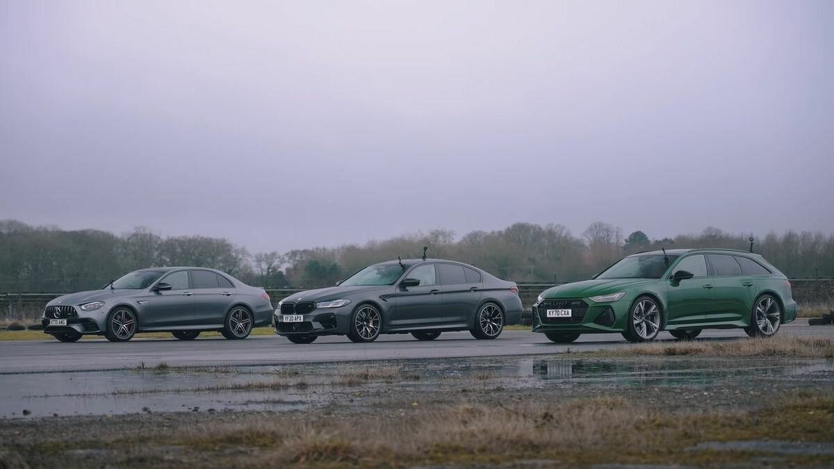 Битва «немецкой тройки»: на прямой сравнили Audi RS6, BMW M5 и Mercedes-AMG E 63 S