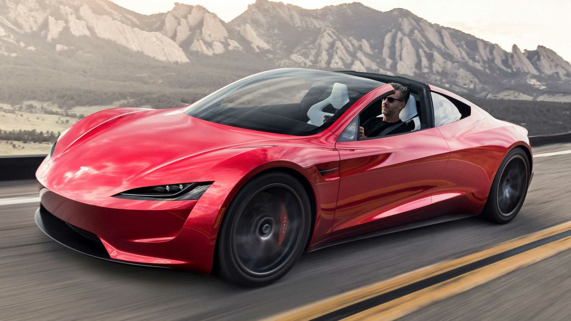 Реактивный Tesla Roadster сможет ускоряться до 100 км/ч примерно за секунду