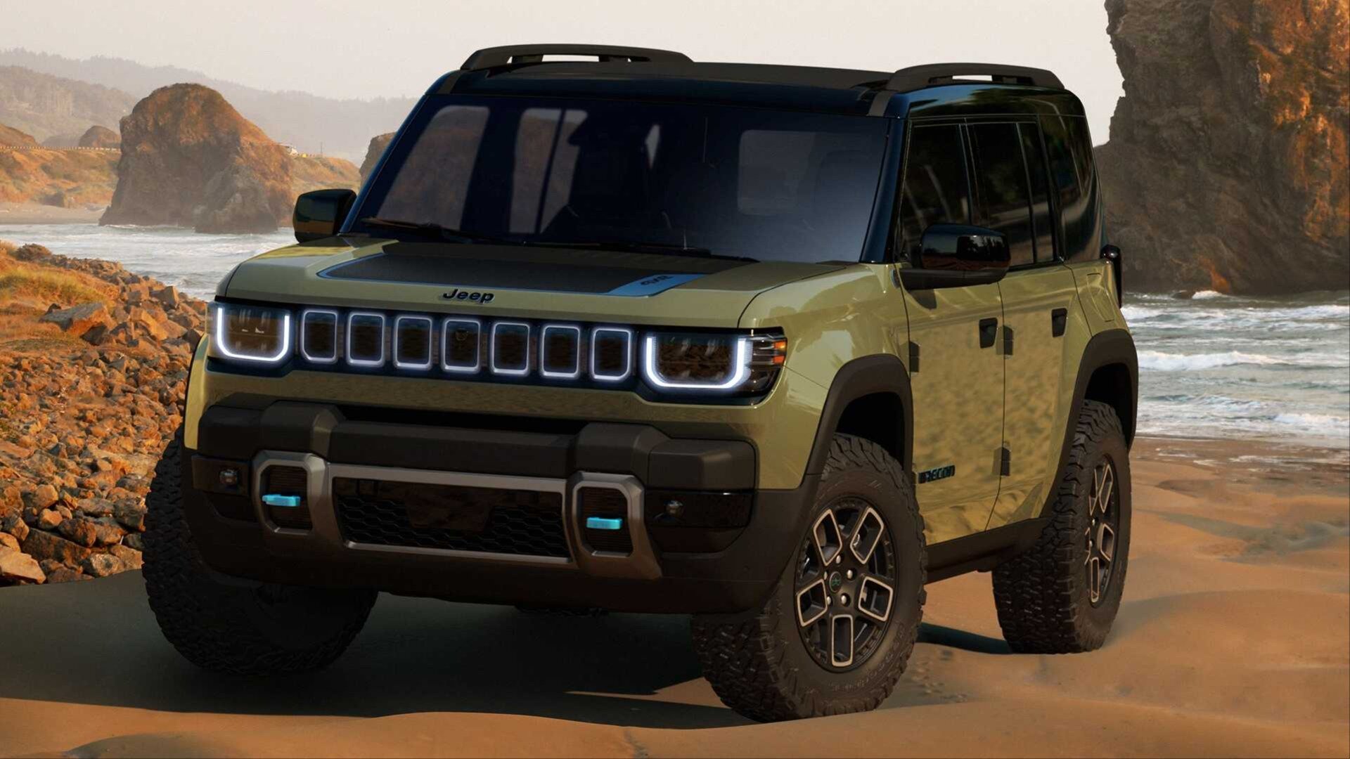 Jeep показал сразу три кроссовера на батарейках