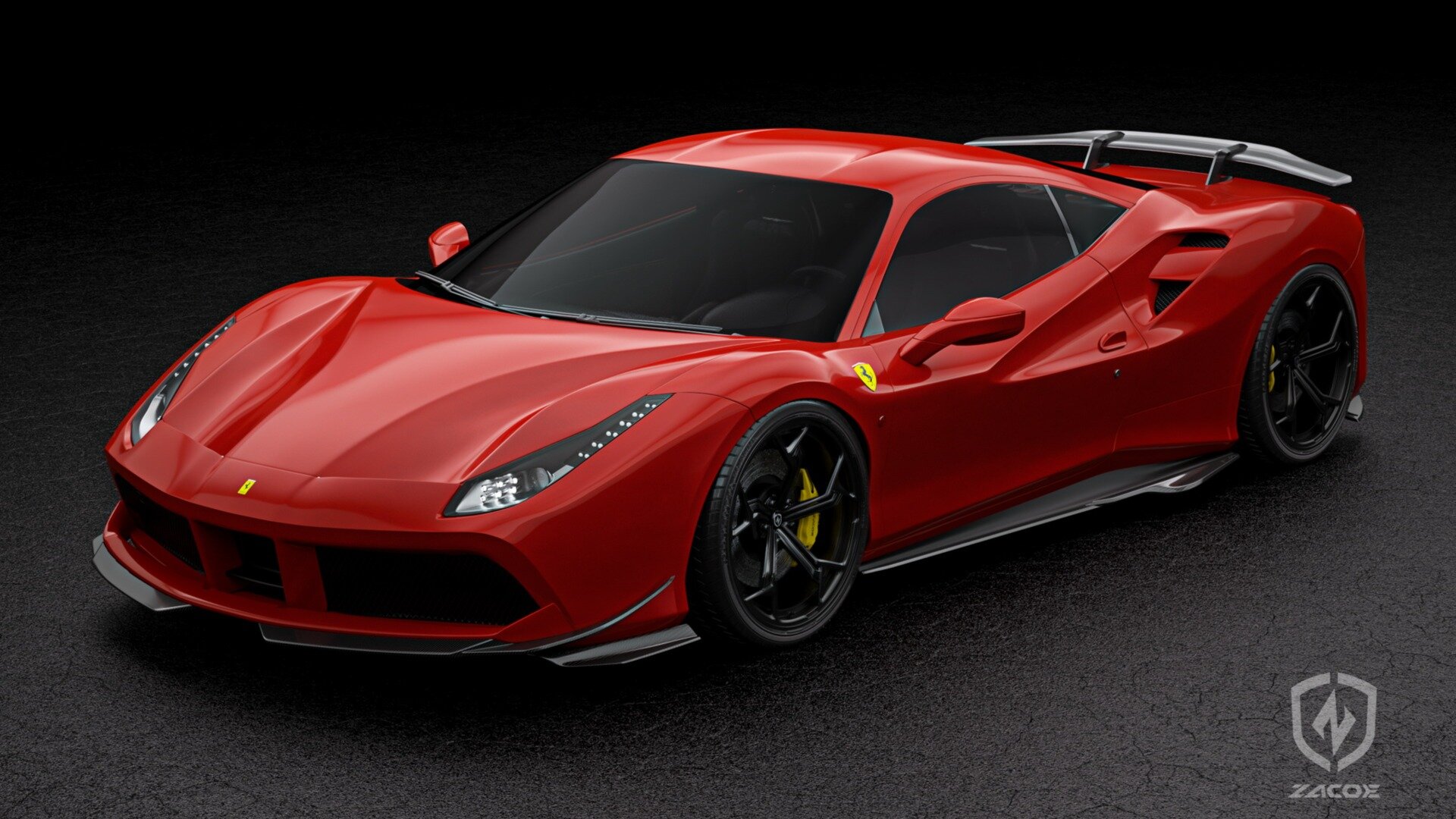 В Китае сделали обвес для Ferrari 488 GTB, вдохновляясь доспехами боевого коня
