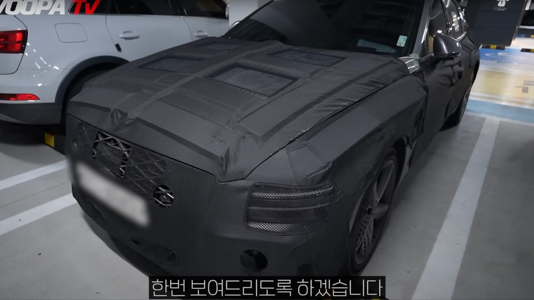 Прототип обновлённого седана Genesis G80 попал на видео