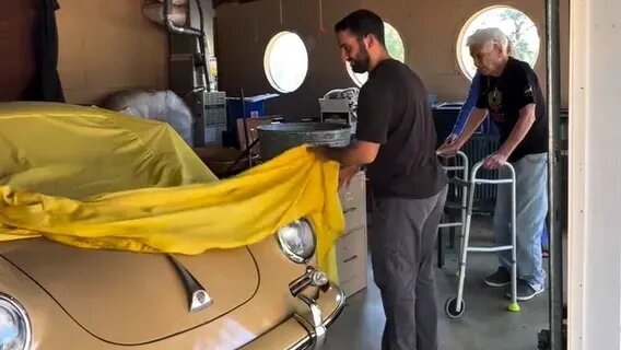 100-летний американец продал свой Porsche 356, на котором не ездил с 1990-х