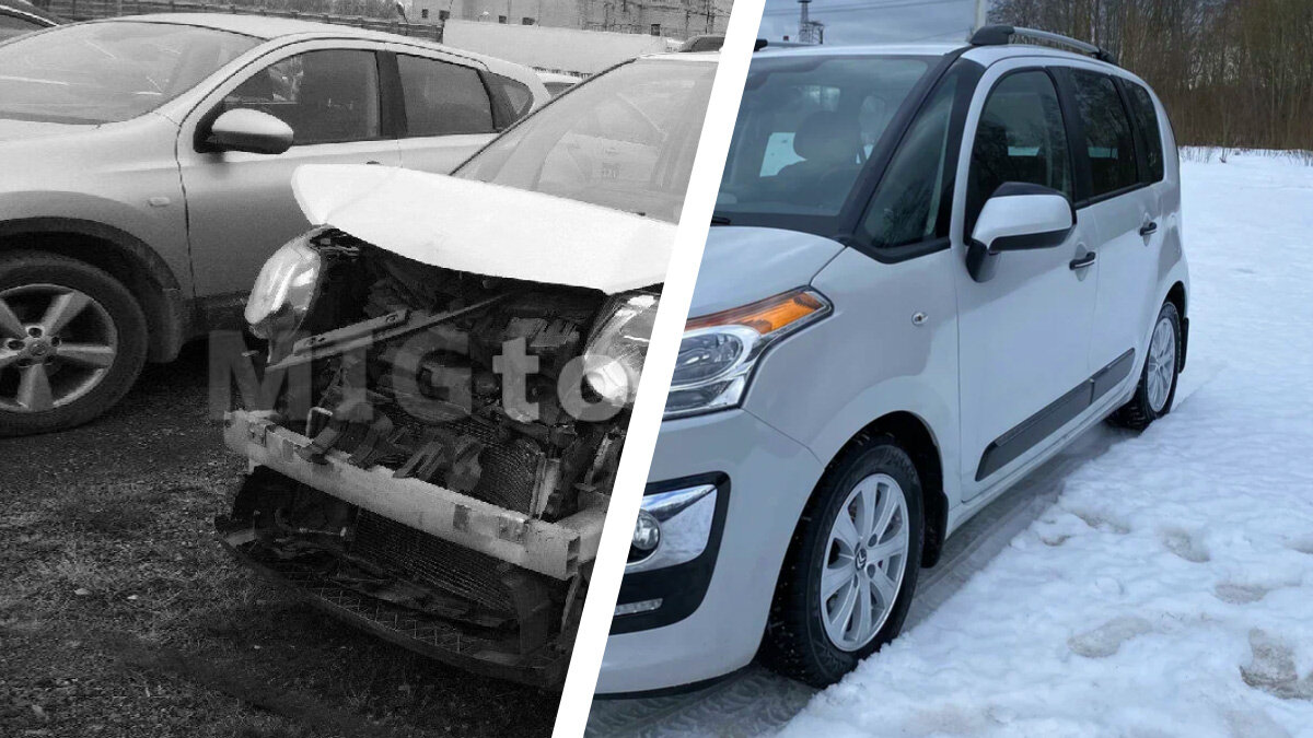 Citroen C3 Picasso «в родном окрасе», но с аварией в истории: о чём не рассказывает продавец