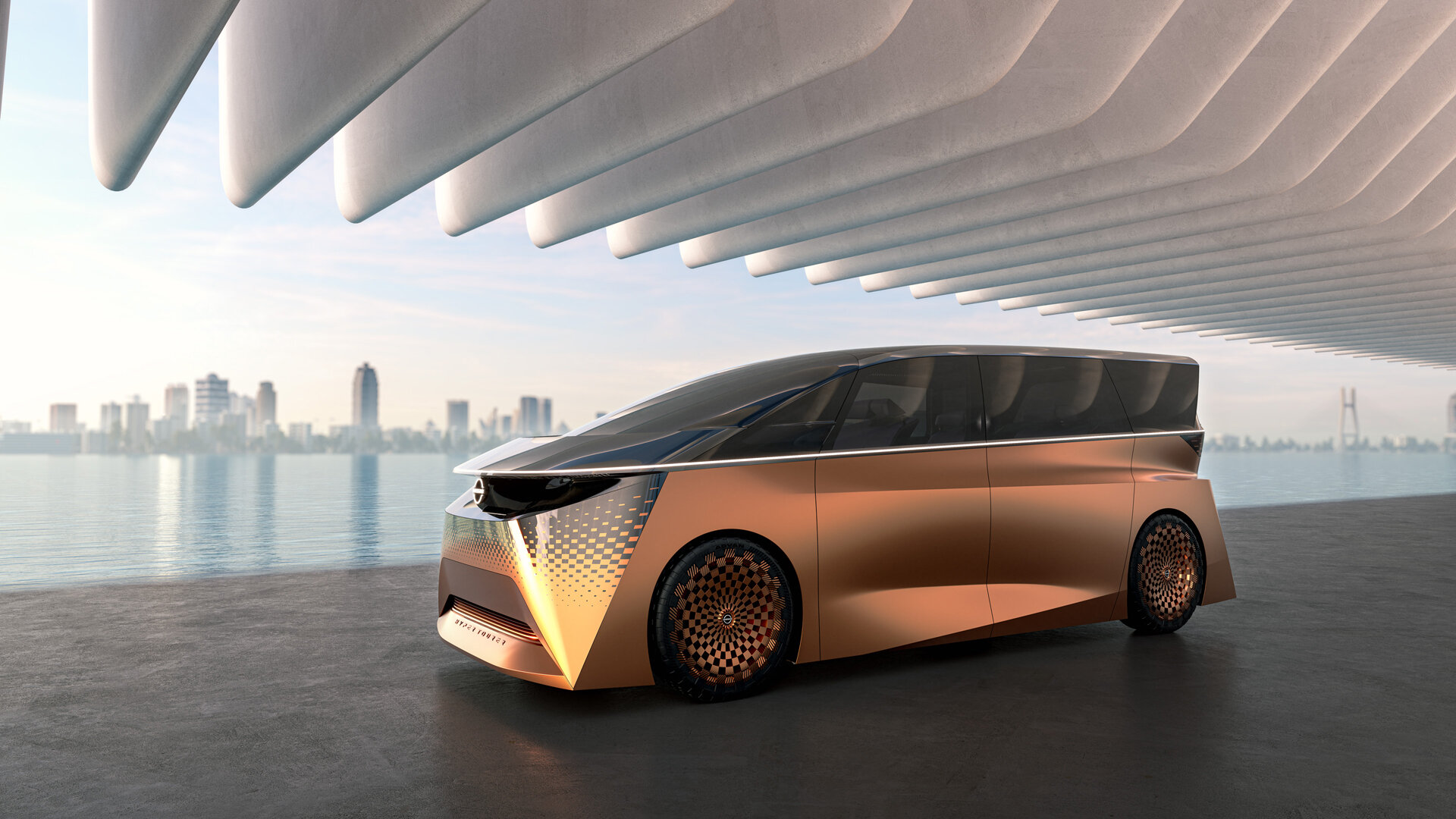 Компания Nissan показала минивэн Hyper Tourer со светодиодным полом и биометрией