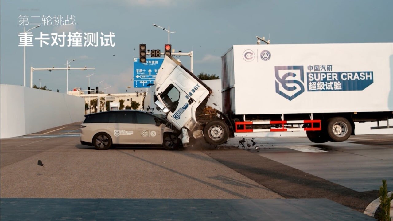 Грузовик в воздухе: нестандартный краш-тест Li Auto обернулся скандалом