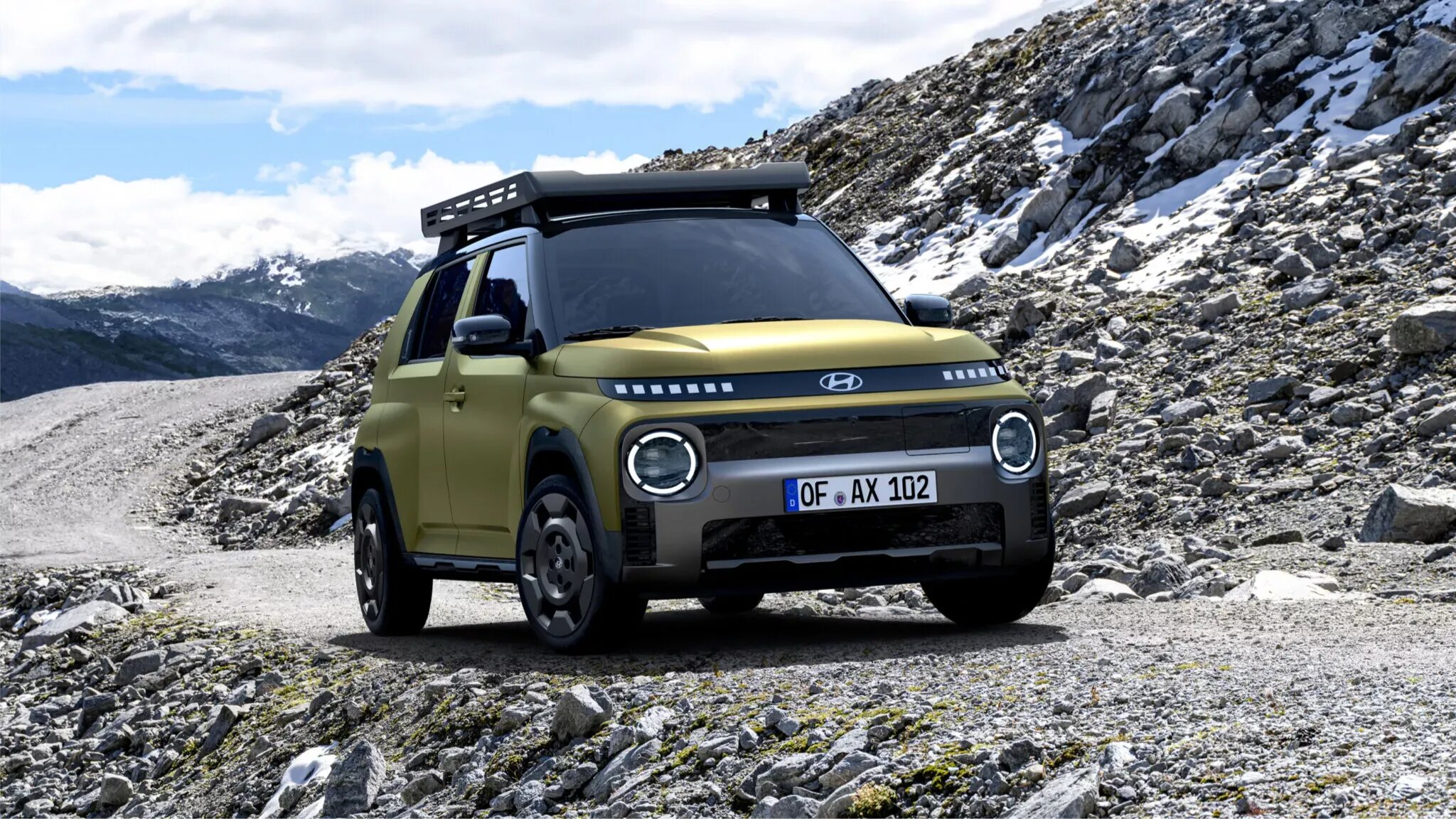 Крошечный электрокар Hyundai Inster подготовили к бездорожью