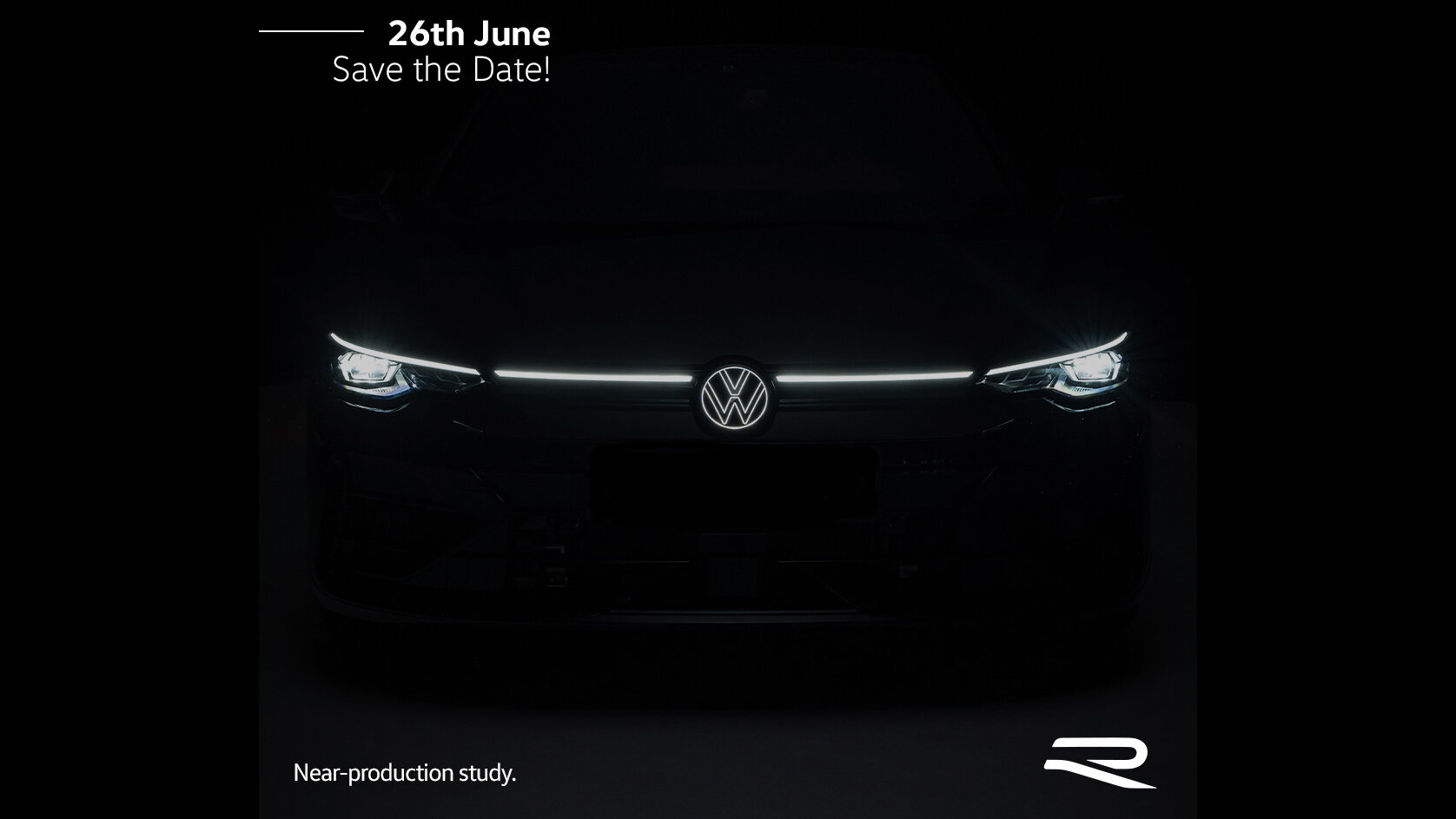 Рестайлинговый Volkswagen Golf R представят 26 июня