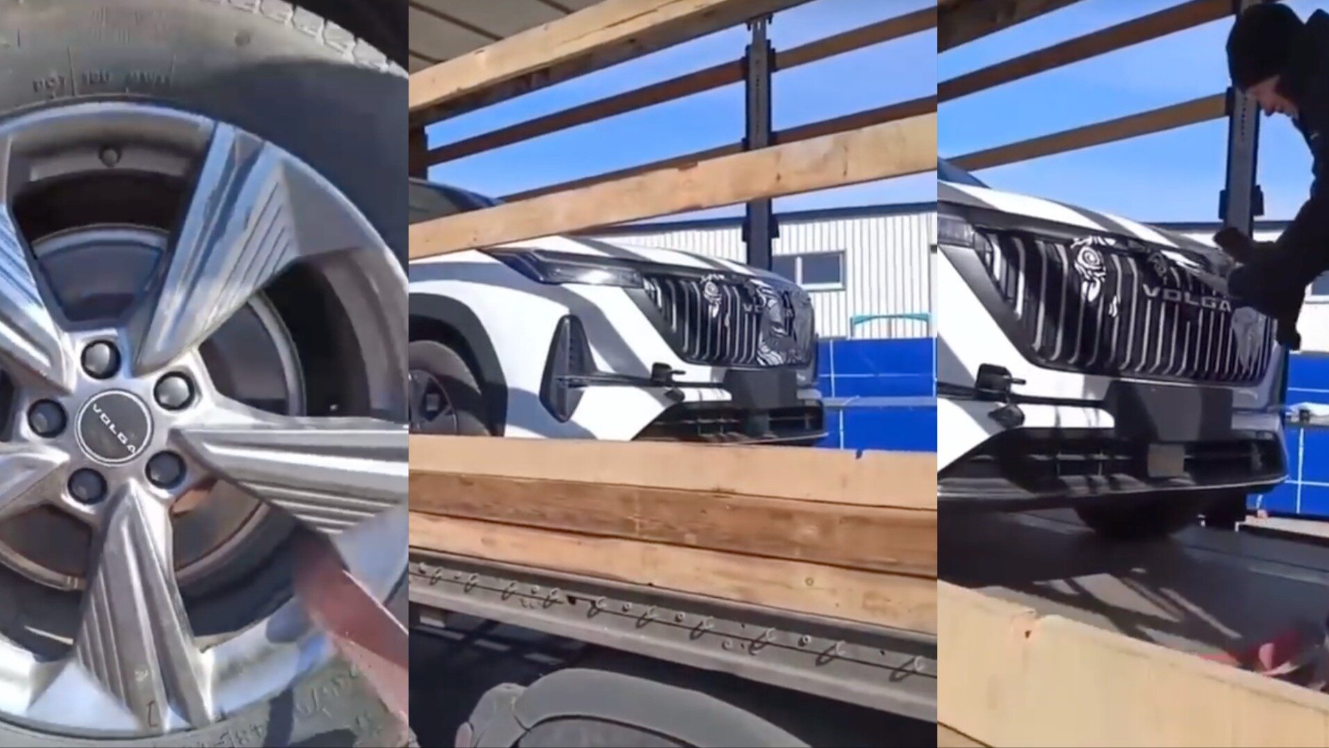 Возрождённую Волгу сняли на видео — ей оказался китайский кроссовер Geely Atlas