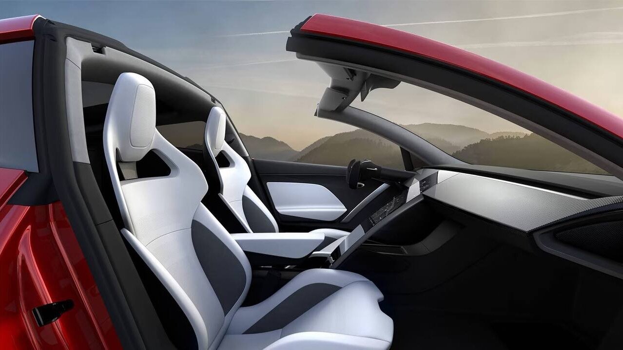 Tesla запатентовала революционное кресло для суперкара Roadster